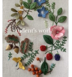 【専用】★ハンドメイド★ 刺繍タペストリー 『ゆり』 輸入刺繍キット Flower composition. Lilies 花合わせ 百合 999